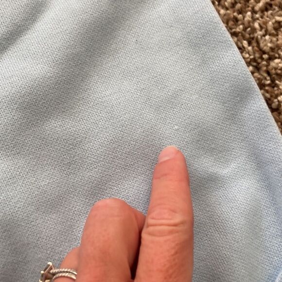 Vintage 80s 90s Haband For Her Collared Floral Blue Sweatshirt Small - Picture 10 of 11